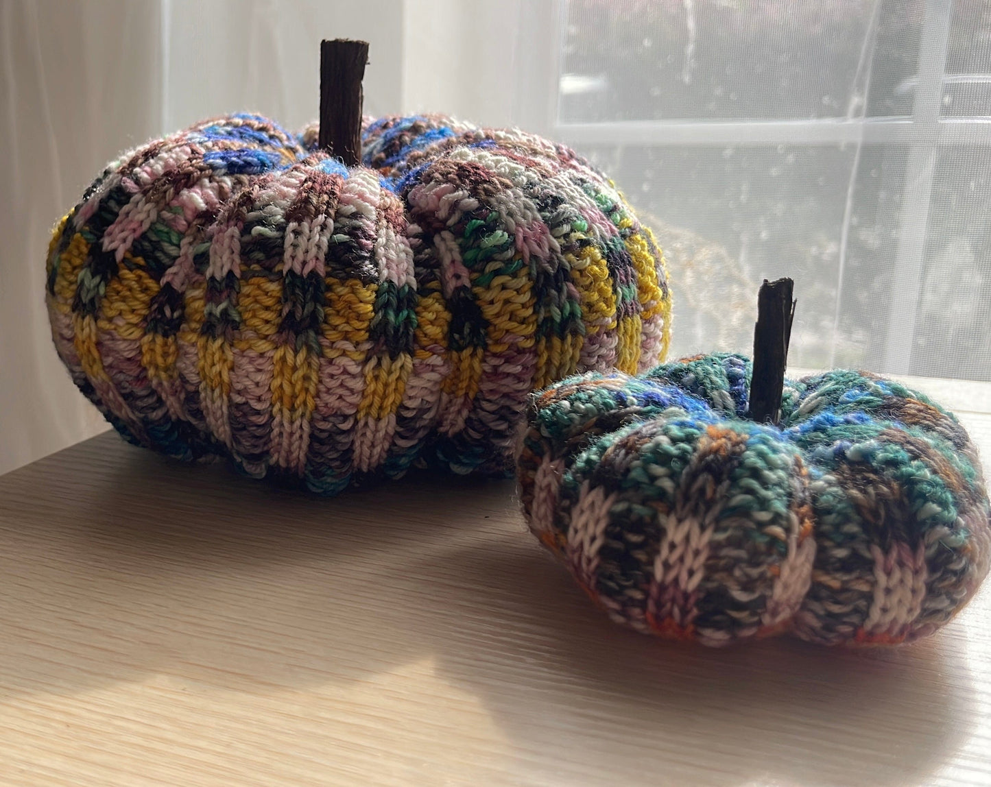 Checkerboard Knit Pumpkin Pattern - Digital Pattern