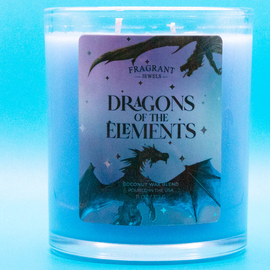 Dragons of the Elements - Fire Dragon - Jewel Candle (Ringless) (Glass)