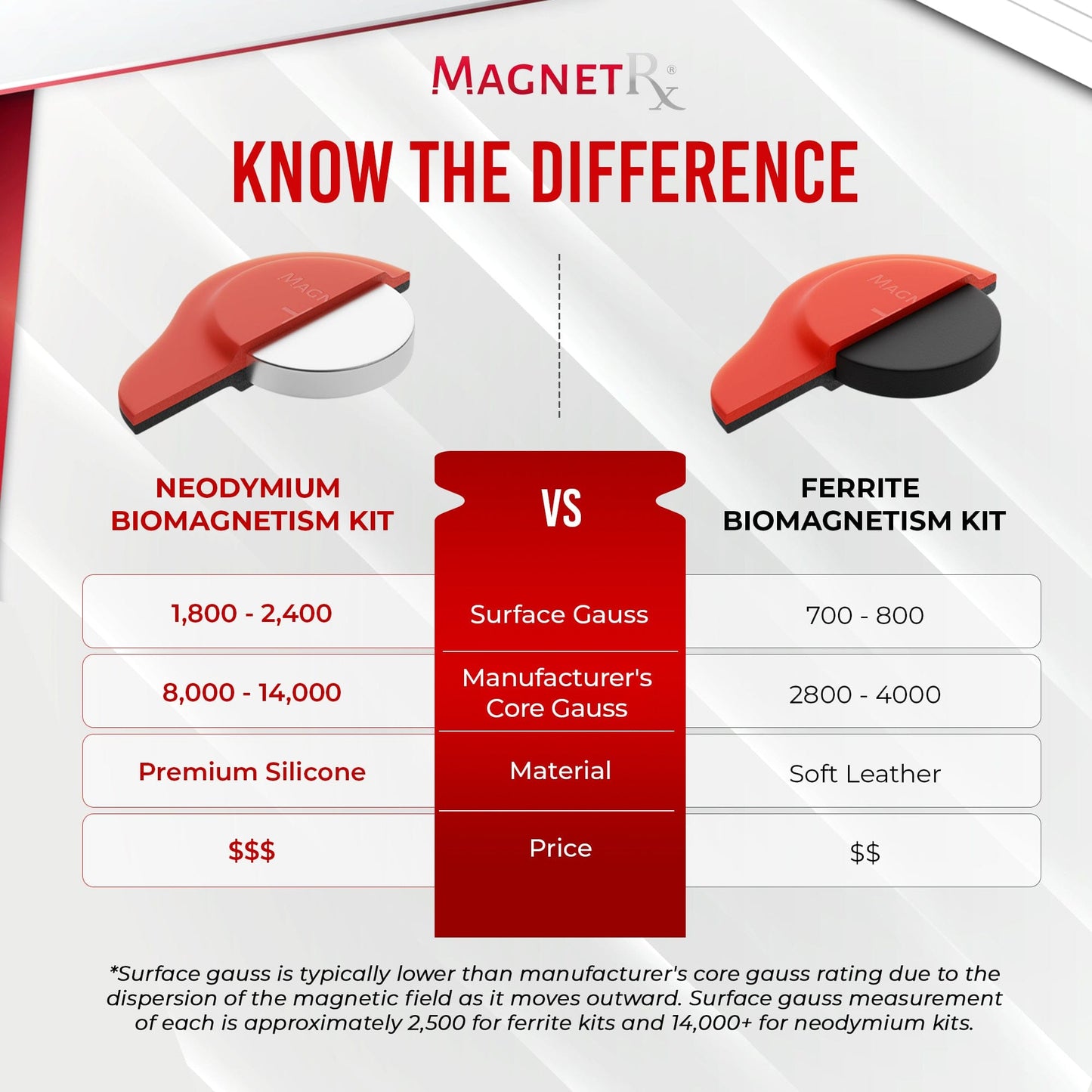 Biomagnetic Therapy Magnet Kit — Neodymium & Silicone (20 Mixed Units)