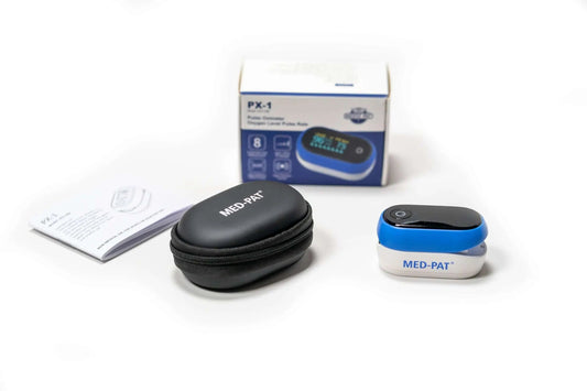 Med-Pat PX-1 Fingertip Pulse Oximeter | Accurate SpO₂ & Pulse Rate Monitor – FDA-Cleared, FSA/HSA Eligible