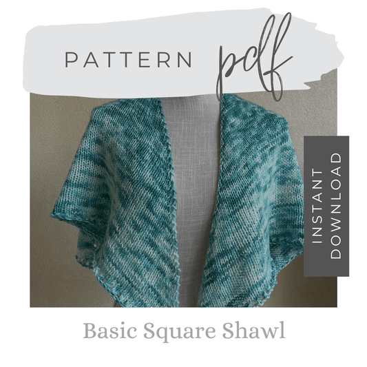 Basic Square Shawl - Digital Pattern