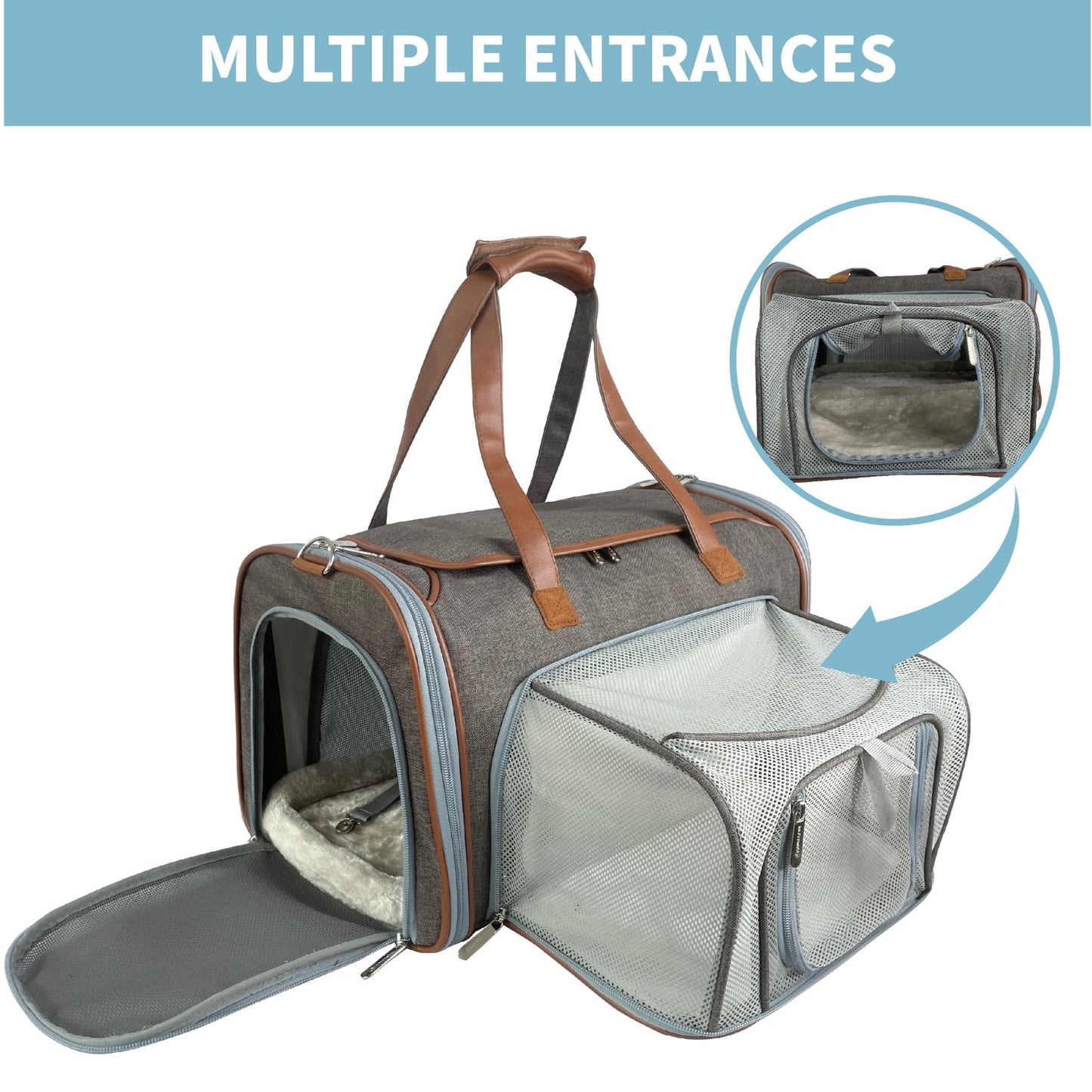 Mr. Peanut's Gold Series Standard Size Airline Compliant Expandable Pet Carrier V2.0