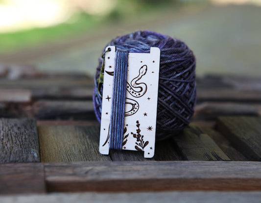 Crescent Moon & Stars Snake WPI Ruler with Forest Plants